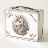  en kleurrijke Eenhoorn lunchbox (Achterkant)