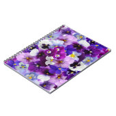  en kleurrijke reuzenpansies, notitieboek (Linkerzijde)