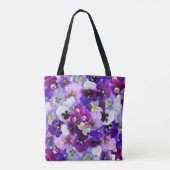  en kleurrijke reuzenpansies, tote bag (Achterkant)