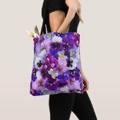  en kleurrijke reuzenpansies, tote bag (Dichtbij)