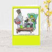 "… en krijg uw voeten van de lijst! " kaart (Gele Bloem)