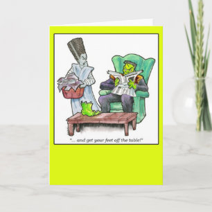 "… en krijg uw voeten van de lijst! " kaart
