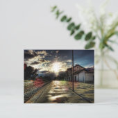 En la estación briefkaart (Staand voorkant)