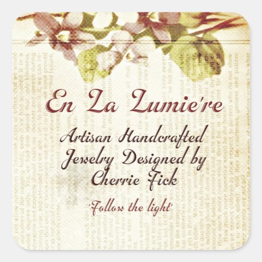 En la lumiere Sticker september 2012 (Voorkant)