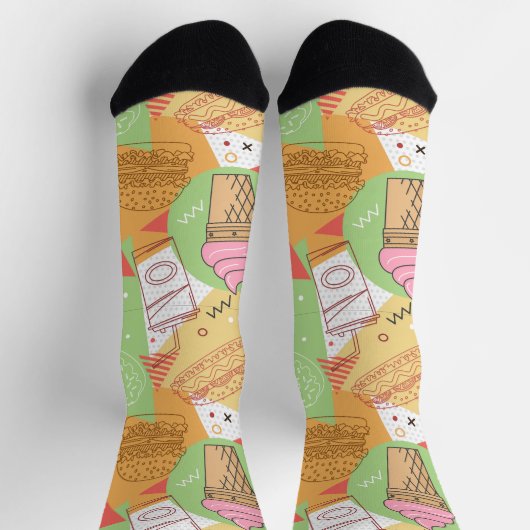  en leuk patroontje van ijsfriet sokken (Top)