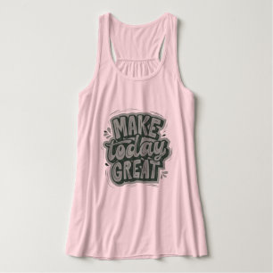 en leuke motivatie tekst roze moderne tanktop
