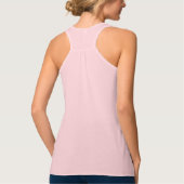 en leuke motivatie tekst roze moderne tanktop (Achterkant)