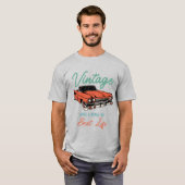  en leven mijn beste leven - Retro Car T-shirt (Voorkant volledig)