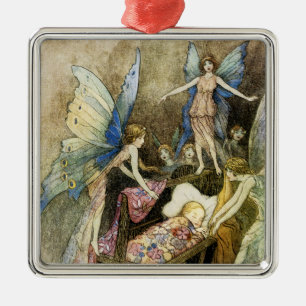 En, liefje zingend rond je bed metalen ornament