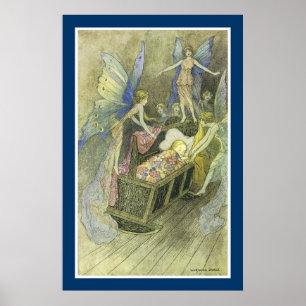 En, liefje zingend rond je bed poster