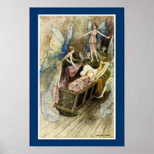 En, liefje zingend rond je bed poster