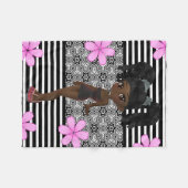 en meisje fleece deken (Voorkant (Horizontaal))