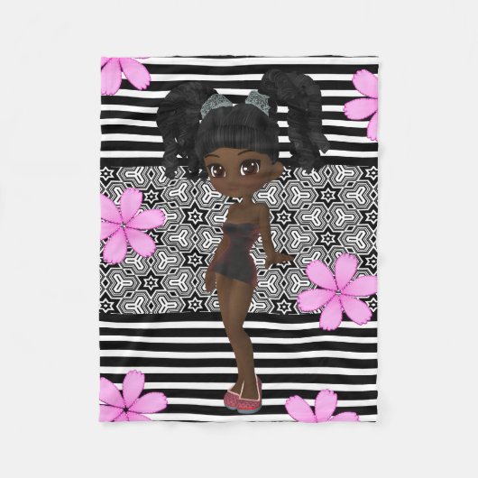 en meisje fleece deken (Voorkant)