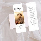 En Memoria Spaans Begrafenis Foto Bladwijzer Kaart Visitekaartje