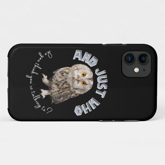 En met wie denk je dat je praat? Case-Mate iPhone case (Achterkant (horizontaal))