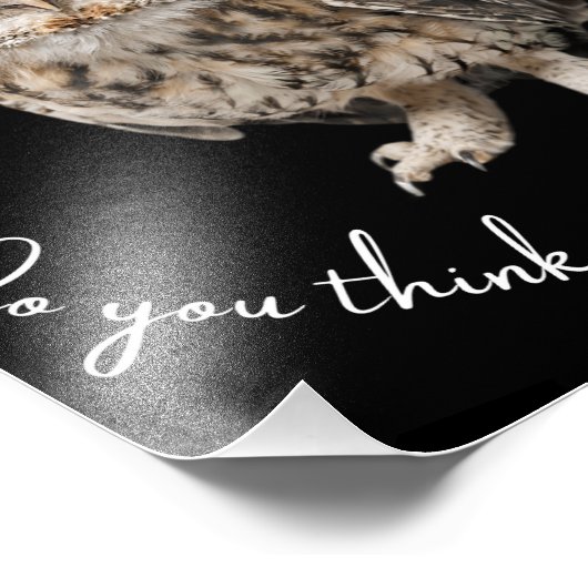 En met wie denk je dat je praat? foto afdruk (Hoek)