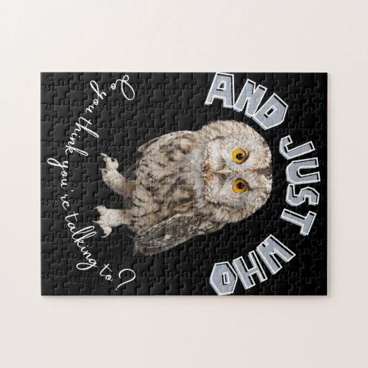 En met wie denk je dat je praat? legpuzzel (Horizontaal)