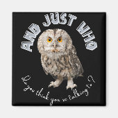 En met wie denk je dat je praat? magneet (Voorkant)