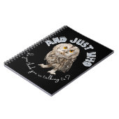 En met wie denk je dat je praat? notitieboek (Linkerzijde)