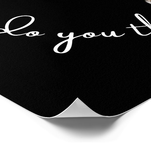 En met wie denk je dat je praat? poster (Hoek)