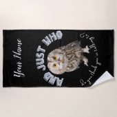 En met wie denk je dat je praat? strandlaken (Voorkant)