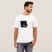 en mijn hart zat los op de wind t-shirt (Voorkant volledig)
