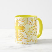  en modern Faith Cross in gele Mok (Voorkant rechts)