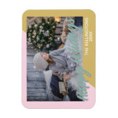  en moderne geometrische Prettige feestdagen foto Magneet (Verticaal)