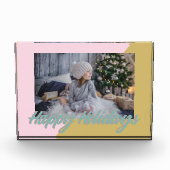  en moderne geometrische Prettige feestdagen Fotoblokken (Voorkant)