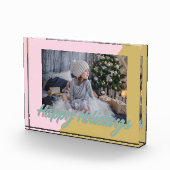  en moderne geometrische Prettige feestdagen Fotoblokken (Rechts)