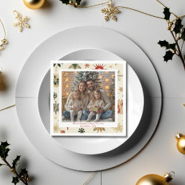  en moderne sneeuwvlokken servet