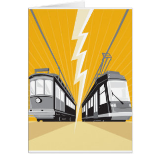 en moderne tramtrein