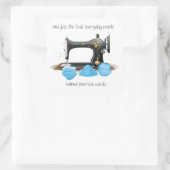 En net als dat alledaagse mensen hielpen redden vierkante sticker (Tas)