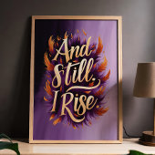 En nog steeds verhoog ik de Inspirerend Feather Wa Poster