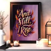 En nog steeds verhoog ik de Inspirerend Feather Wa Poster