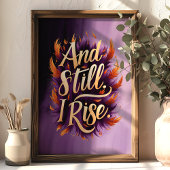 En nog steeds verhoog ik de Inspirerend Feather Wa Poster