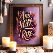 En nog steeds verhoog ik de Inspirerend Feather Wa Poster