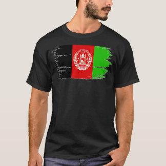  en noodlijdende Afghaanse vlag T-shirt