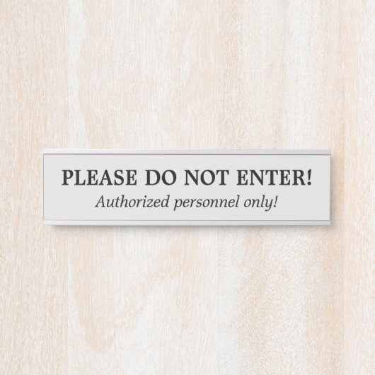  en nostalgisch "GELIEVE NIET IN TE GAAN!" Bordjee Deurbordje (Voorkant)