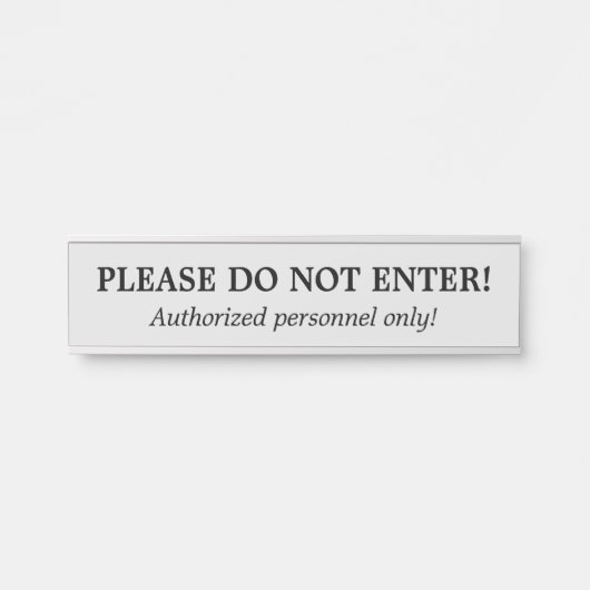  en nostalgisch "GELIEVE NIET IN TE GAAN!" Bordjee Deurbordje (Voorkant)