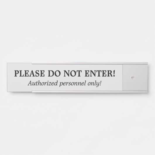  en nostalgisch "GELIEVE NIET IN TE GAAN!" Bordjee Deurbordje (Voorkant)