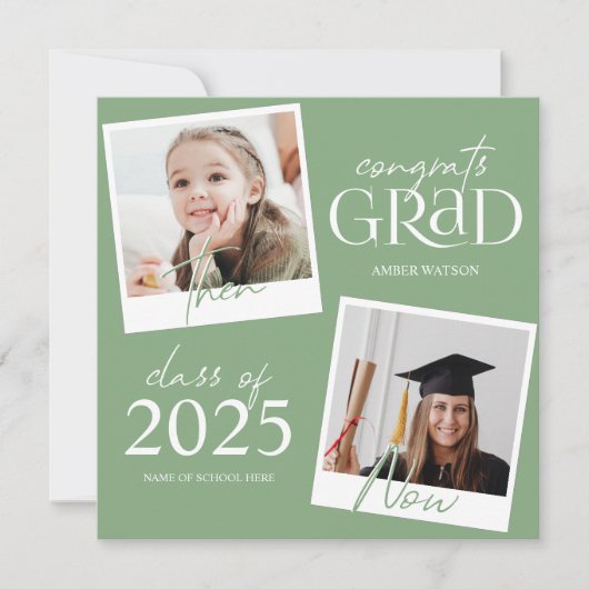 En nu | 2 Aankondiging foto-Afstuderen (Voorkant)