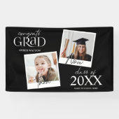 En nu | 2 Foto-Afstuderen Spandoek (Horizontaal)