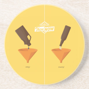 En nu: Beer Pong Zandsteen Onderzetter