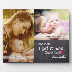 En nu, beste mam, ik snap het nu, bedankt fotoplaat