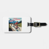 En nu laat ik de hamer vrouw fietsen vallen bagagelabel (Voorkant horizontaal)