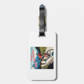 En nu laat ik de hamer vrouw fietsen vallen bagagelabel (Achterkant verticaal)