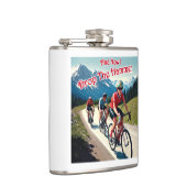 En nu laat ik de hamer vrouw fietsen vallen heupfles (Rechts)