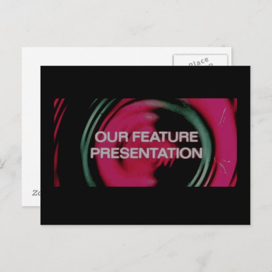 En nu, onze Feature-presentatie Briefkaart (Voorkant / Achterkant)