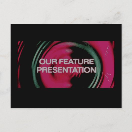 En nu, onze Feature-presentatie Briefkaart (Voorkant)